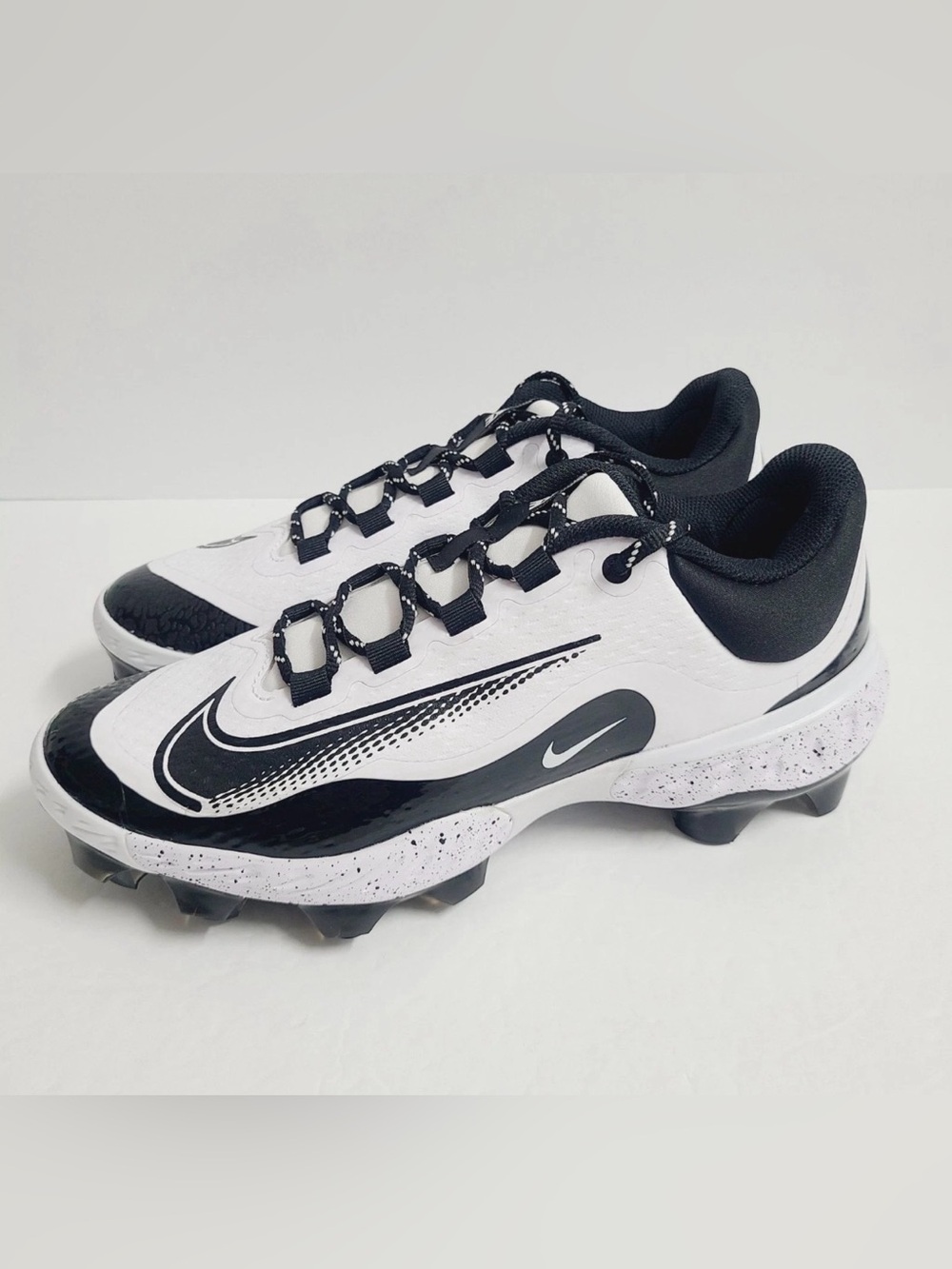 Nike Alpha Huarache Elite 4 Low MCS White Baseball Cleats FD6255-108 Size 10